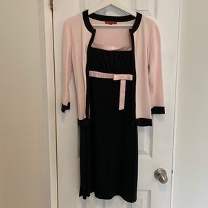 ☀️Light Pink and Black Dress and Sweater Combo☀️